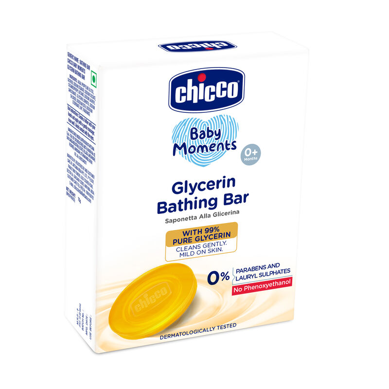 Chicco Baby Moments Glycerin Bathing Bar 75g image number 2